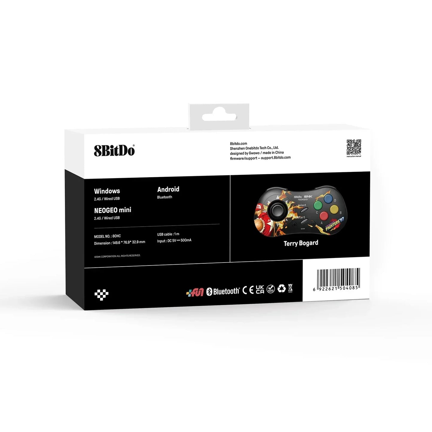 AKNES 8BitDo NEOGEO Wireless Controller Gamepad for Windows Android NEOGEO mini Classic Joystick Officially Licensed by SNK