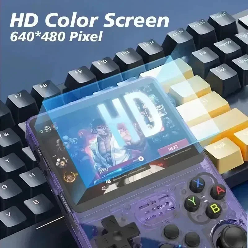 128GB/64GB R36S Retro Handheld Video Game Console Linux System 3.5 Inch IPS Screen Portable Pocket Video Player Games Boy Gift