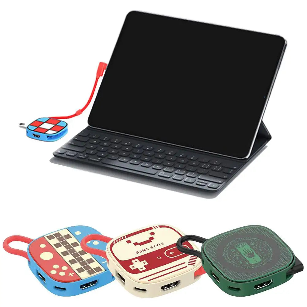 2nd Generation Type C Docking Station 3 in 1 For Switch2 4k 60Hz USB3.0 5Gbps PD-100W Power For Game Console Screen Casting Game