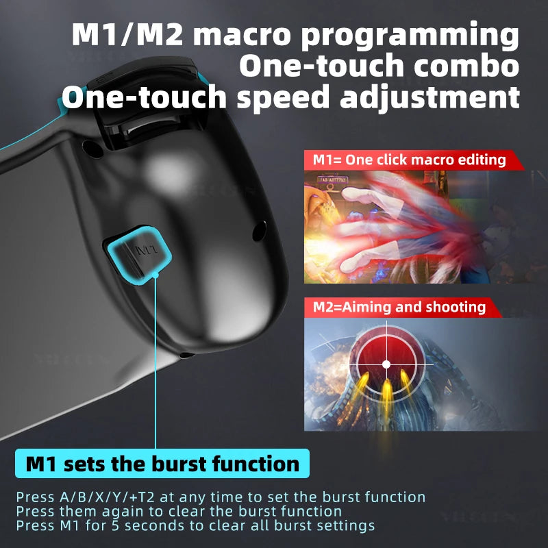 D3 Gamepad Telescopic BT Bluetooth Game Controller For PC IOS Android PUBG Switch PS4 Stretch Wireless 3D Joystick With Macro