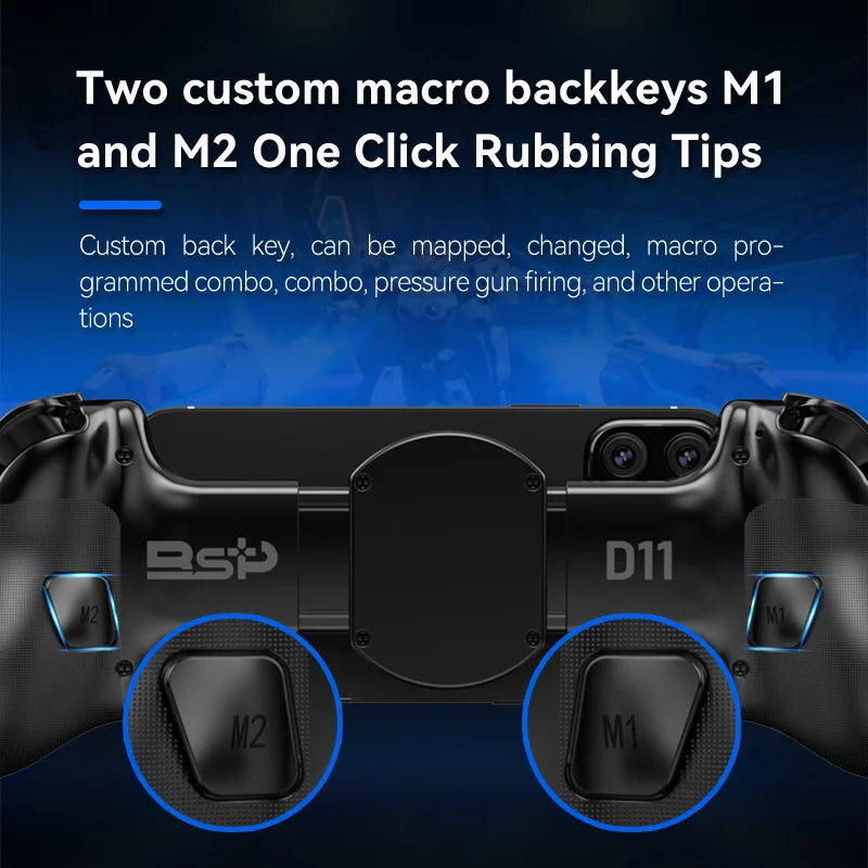 Telescopic Wireless Gamepad Controller D11 For SWITCH/Android/IOS/PS3/PS4/Xbox Bluetooth Stretching Cooling Game Controller