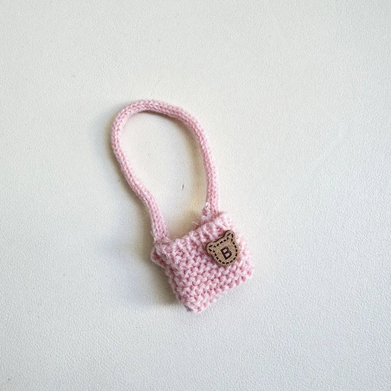 Doll clothes for Labubu Outfit V1 V2 V3 17cm Dolls Sitting Accessories Glasses Clothing Designer Kids Gift Sweater Hat Bag Set