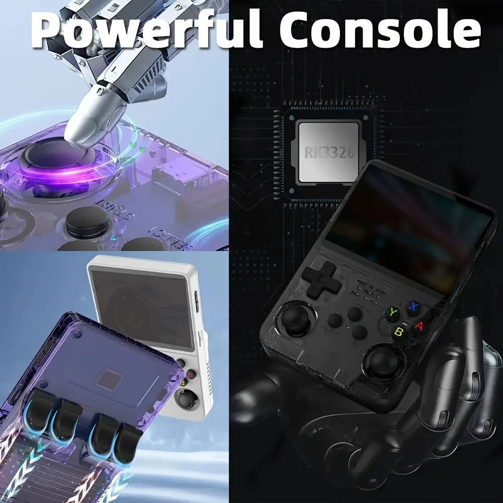 R36S open-source retro handheld video game console Linux system 3.5-inch IPS screen portable pocket video player 64GB 128GB gami