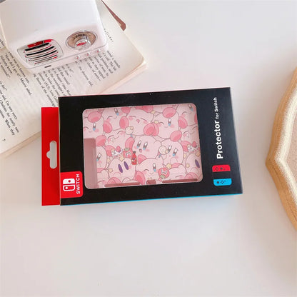 Kirby Cartoon Switch Case for Nintendo Switch Ns Oled Protective Case Anime Joy Con Silicone Soft Cover Game Console Accessories