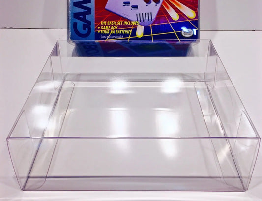 1 Clear Box Protector For The ORIGINAL GAME BOY PINK/PURPLE Console Box Case