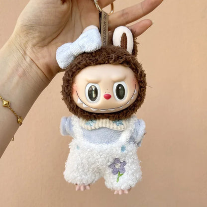 17cm Cute Mini Plush Doll'S Clothes Outfit Accessories For Korea Kpop Exo Labubu Idol Dolls Tops And Pants Clothing Diy Kid Gift