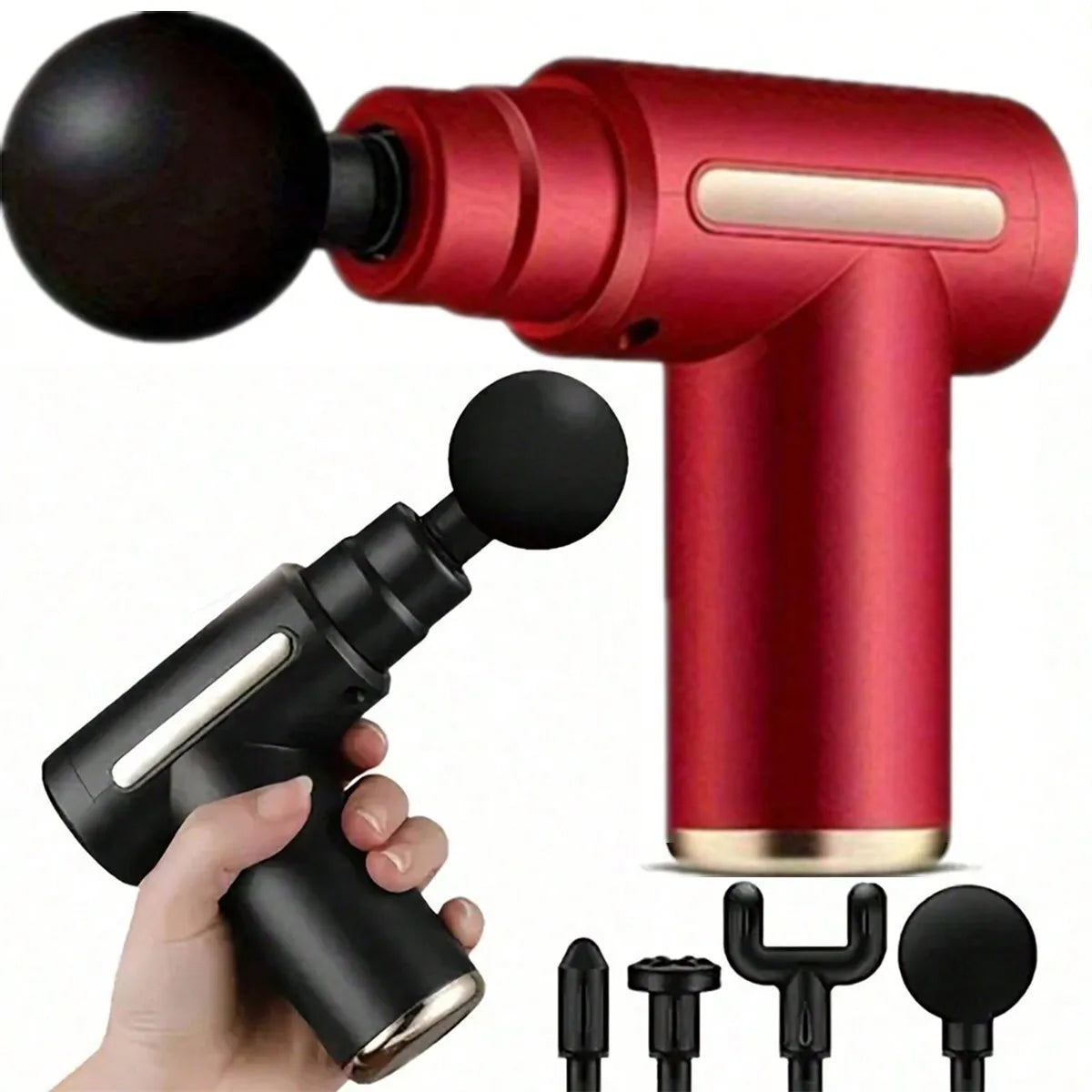 Upgraded Portable Massage Gun - Deep Tissue Muscle Relief, USB Rechargeable Battery, Ideal For Back & Neck,Gift For Everyone