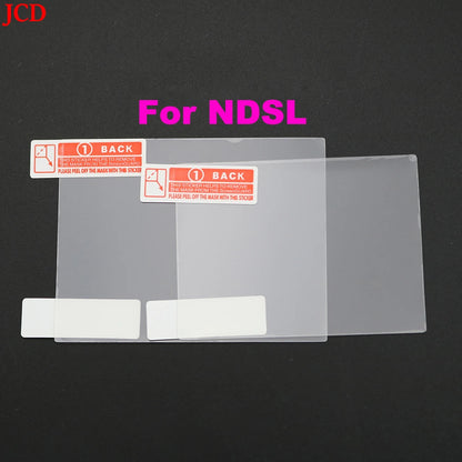 JCD 1pcs Top Bottom HD Clear Protective Film For GB GBA GBC GBA SP DSL NDSL For 2DS New 3DS XL LCD Screen Protector