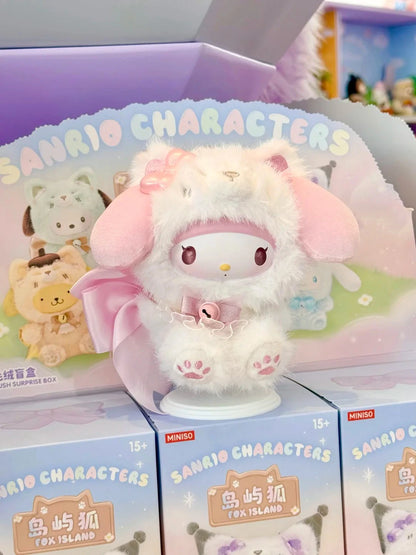 Genuine Island Fox Series Blind Box Cute Anime Doll Kuromi Melody Mystery Box Surprise Bag Pendant Vinyl Figure Collect Girl Toy