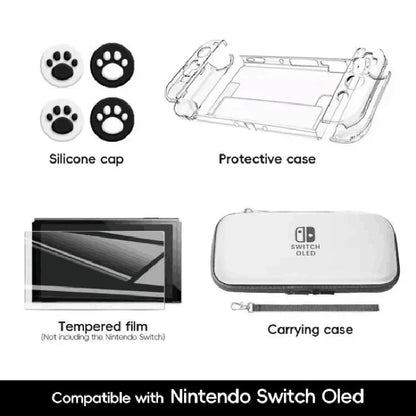 Carrying Case Storage Bag for Nintendo Switch OLED Travel Protective Case Hard Shell Cover Portable Pouch Switch Accessories