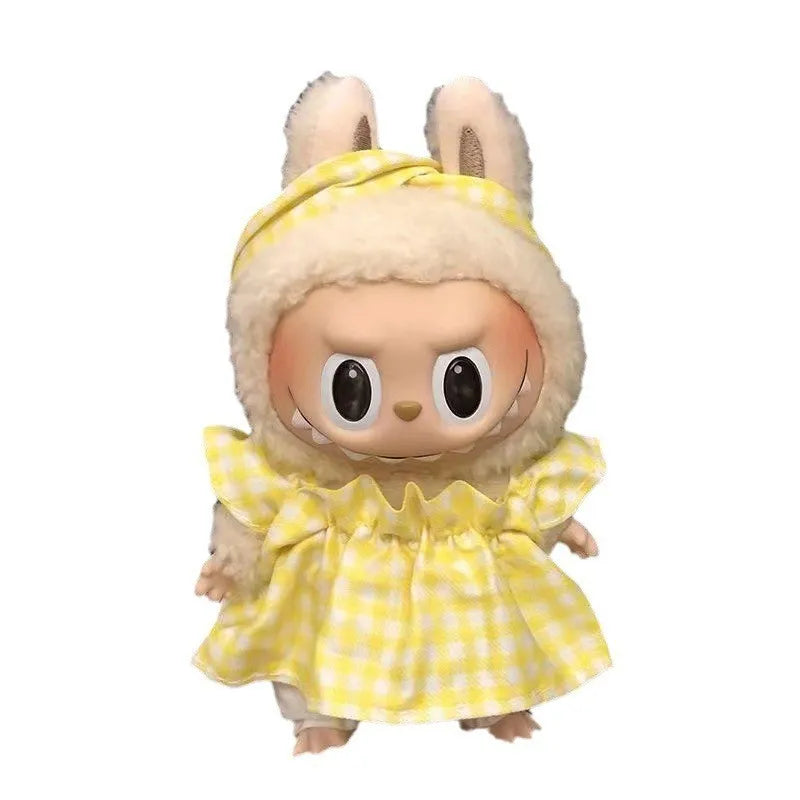17cm Cute Mini Plush Doll'S Clothes Outfit Accessories For Korea Kpop Exo Labubu Idol Dolls Tops And Pants Clothing Diy Kid Gift