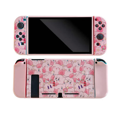 Kirby Cartoon Switch Case for Nintendo Switch Ns Oled Protective Case Anime Joy Con Silicone Soft Cover Game Console Accessories