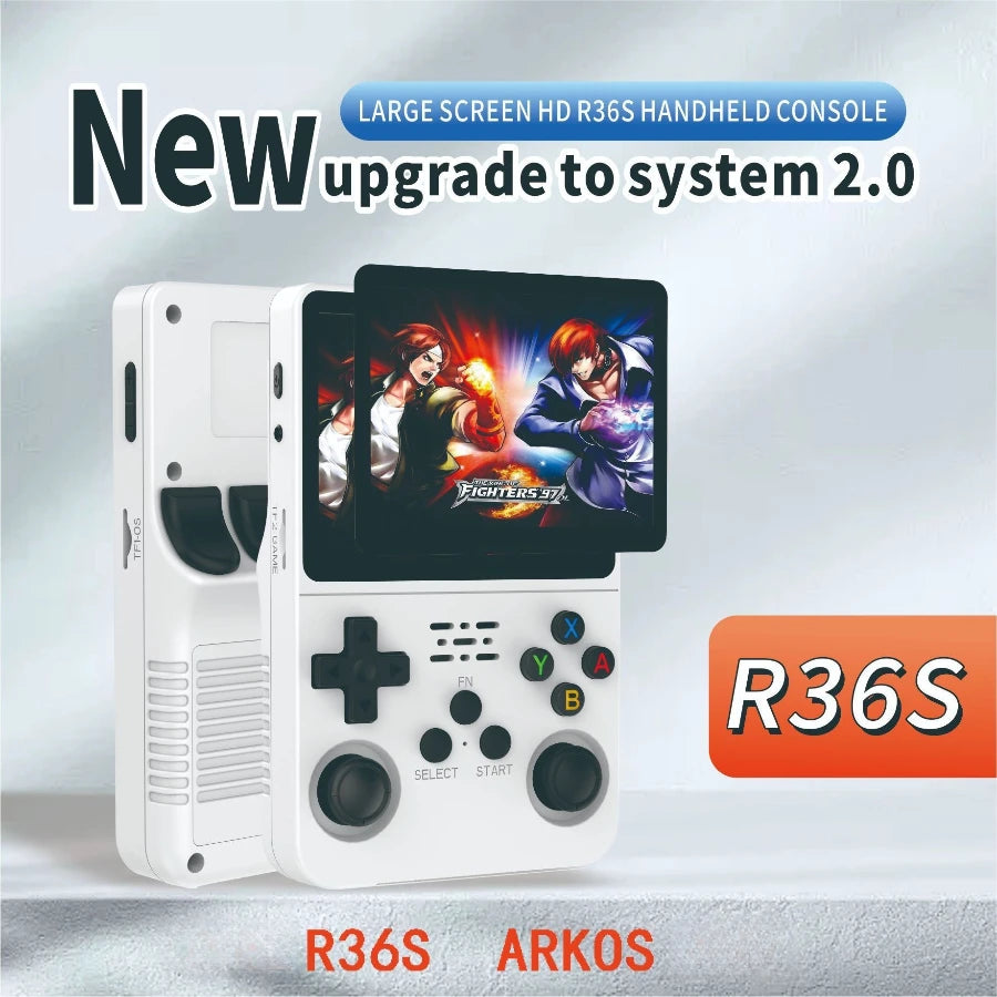 20000 games R36S retro game console 3.5-inch Linux open-source system portable handheld game console with 64G for children gifts
