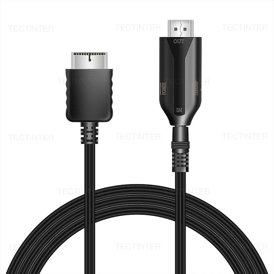 For PS2 HDMI-Compatible Converter Adapter Supports for PlayStation 2/PS1 Display Modes HDTV PC Full HD Cable Adapter Accessories