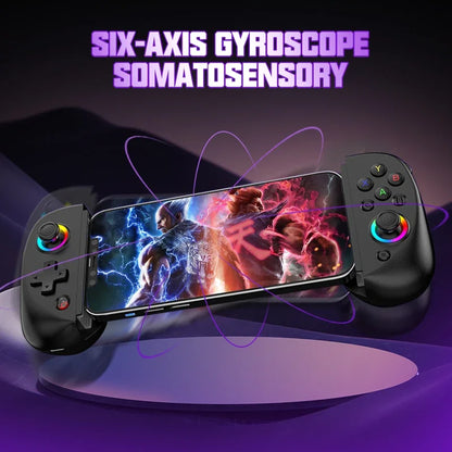 Bluetooth-Compatible Android Gamepad Telescopic Tablet Game Controller for PC PS4 Switch iOS Mobile Joystick with Hall Trigger