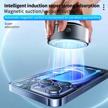 Intelligent Car Mount Phone Holder 15 W Wireless Charging Magnetic Attraction Technology Universal Vacuum Adsorption Bracket