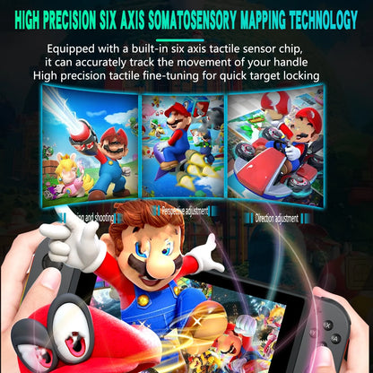FORswitch Wireless for Joy-Con Controller RGB Small Handle with Colored Lights Left And Right for NS Host