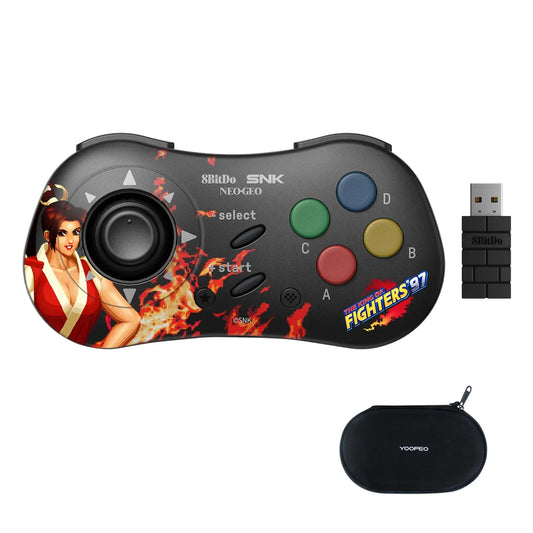 AKNES 8BitDo NEOGEO Wireless Controller Gamepad for Windows Android NEOGEO mini Classic Joystick Officially Licensed by SNK