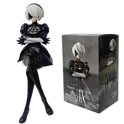 15Cm Anime Original SEGA Nier:automata Ver1.1A 2B Yorha No. 2 Type B Premium Chokonose Figure PVC Model Collectible Toys