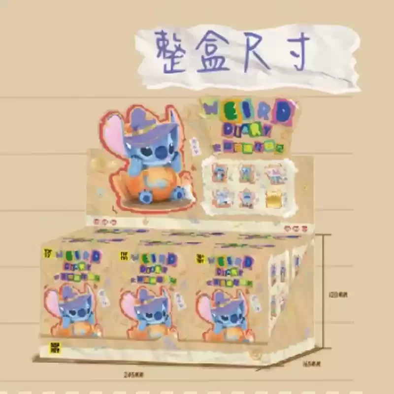 Original Genuine Disney Stitch Weird Diary 1.0 Wacky Diary 2.0 Blind Box Collectible Anime Desktop Decor Toys Birthday Gifts