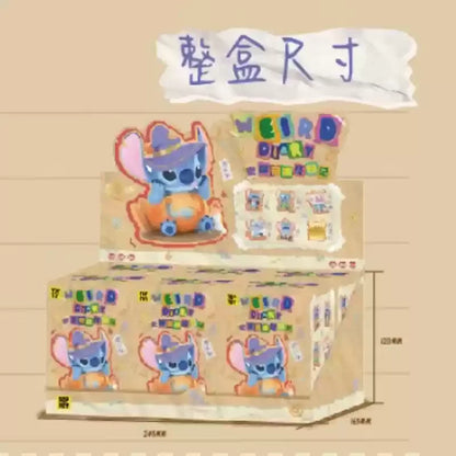 Original Genuine Disney Stitch Weird Diary 1.0 Wacky Diary 2.0 Blind Box Collectible Anime Desktop Decor Toys Birthday Gifts