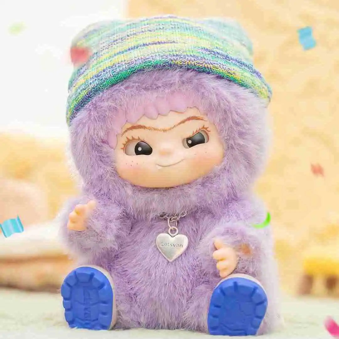 Genuine Wakuku Fuzzy Trendy Fun Party Series Blind Box Toy Vinyl Face Pendant Action Figure Mystery Box Give Child Surprise Gift