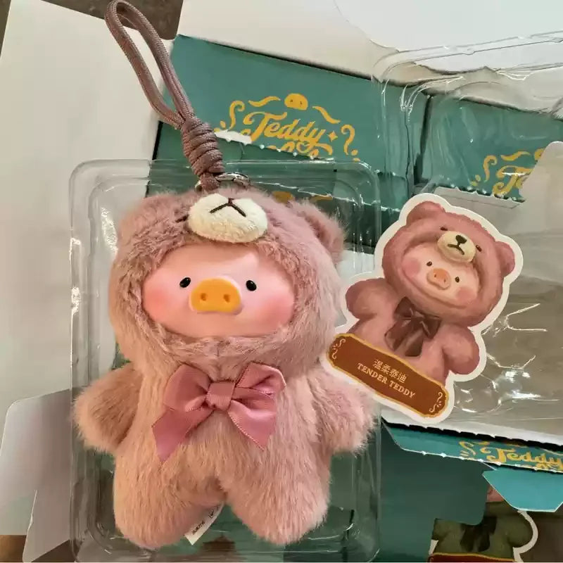 Genuine Lulu Pig Lovely Time Series Vinyl Retro Teddy Can Pig Plush Blind Box Trendy Toys Gifts Collectible Figure Anime Cosplay