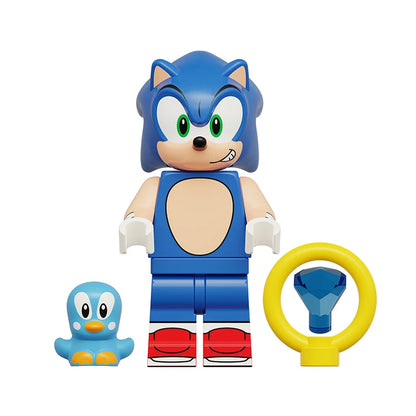 8PCS Sonic The Hedgehog Anime Figures Sonic Action Figures Tails Doll Kawaii Toy for Kids Shadow Birthdays Gifts