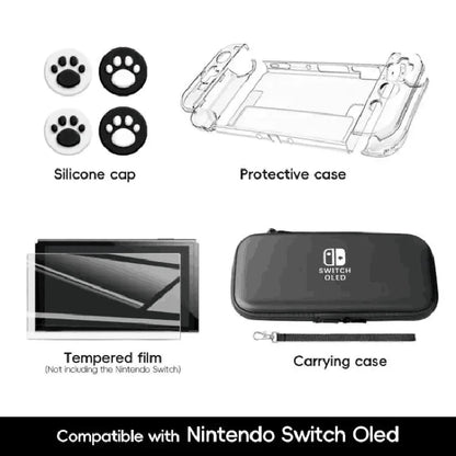 Carrying Case Storage Bag for Nintendo Switch OLED Travel Protective Case Hard Shell Cover Portable Pouch Switch Accessories