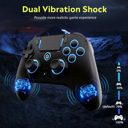 Original QRD Spark N5 Wireless Controller for PS5 PS4 PS3 IOS Android PC Hall 8-color LED lights Vibration effect PS5 Gamepad