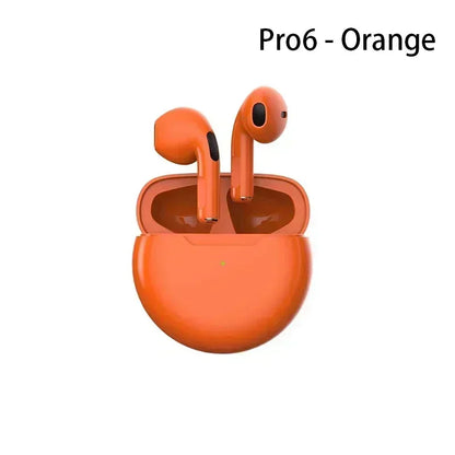 Pro 6 TWS Wireless Headphones with Mic Fone Bluetooth Earphones Sport Earbuds Running Pro6 Headset for Apple IPhone Xiaomi