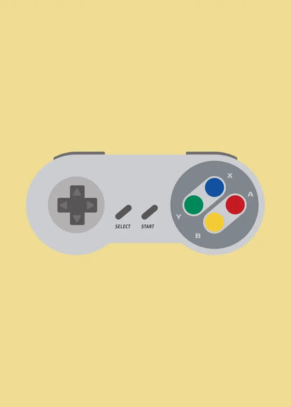 Retro Video Game Controllers Poster Handheld Game Console Gamepad Canvas Painting Wall Print Picture for Living Room Home Decor