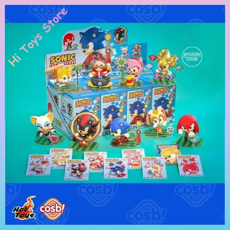 In Stock Original Hottoys Cosbi Sega Action Figure Sonic Hedgehod Anime Figures Children Toys Ornament Birthday Gift