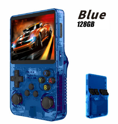 R36S open-source retro handheld video game console Linux system 3.5-inch IPS screen portable pocket video player 64GB 128GB gami