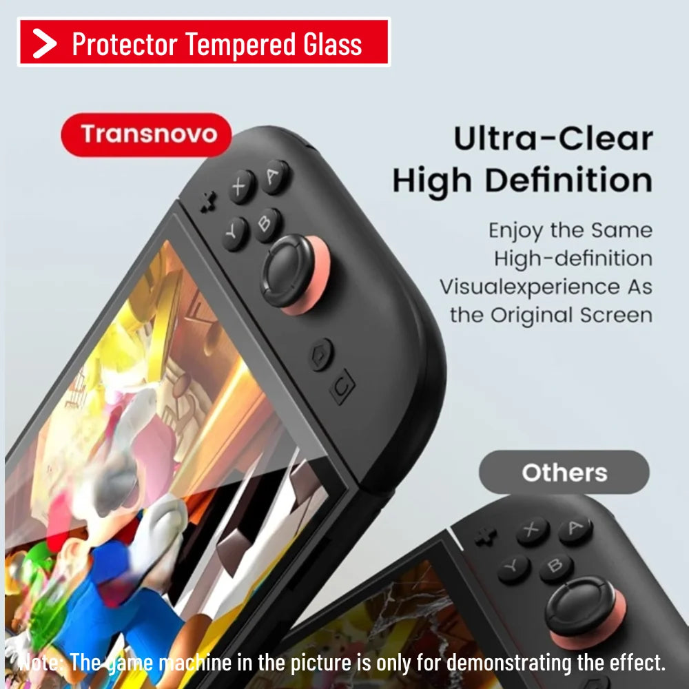 9H Screen Protector for Switch 2 HD Tempered Glass Anti-Scratch Clear Protective Film for NS 2 Accessories