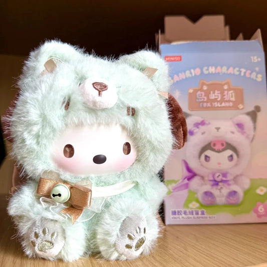 Genuine Island Fox Series Blind Box Cute Anime Doll Kuromi Melody Mystery Box Surprise Bag Pendant Vinyl Figure Collect Girl Toy