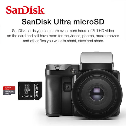 Sandisk Ultra Micro tf SD card 128GB 32GB 64GB 256GB Mini SD Card SD/TF Flash Card Memory Card 32 64 128 gb miniSD for Phone