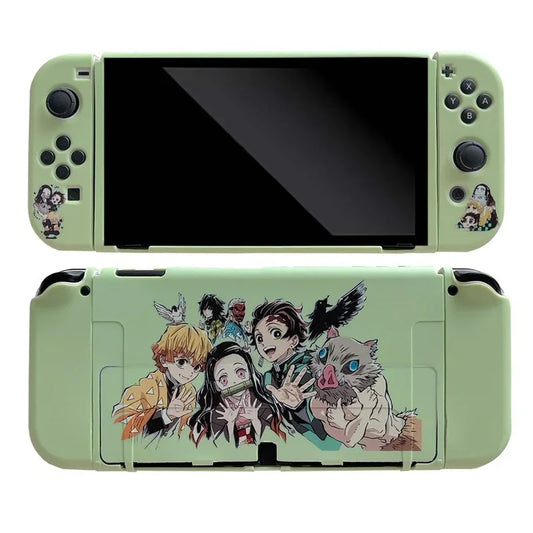 Demon Slayer for Nintendo Switch OLED Accessories Protective Shell NS Game Host Console TPU All-inclusive Cover Protection Case
