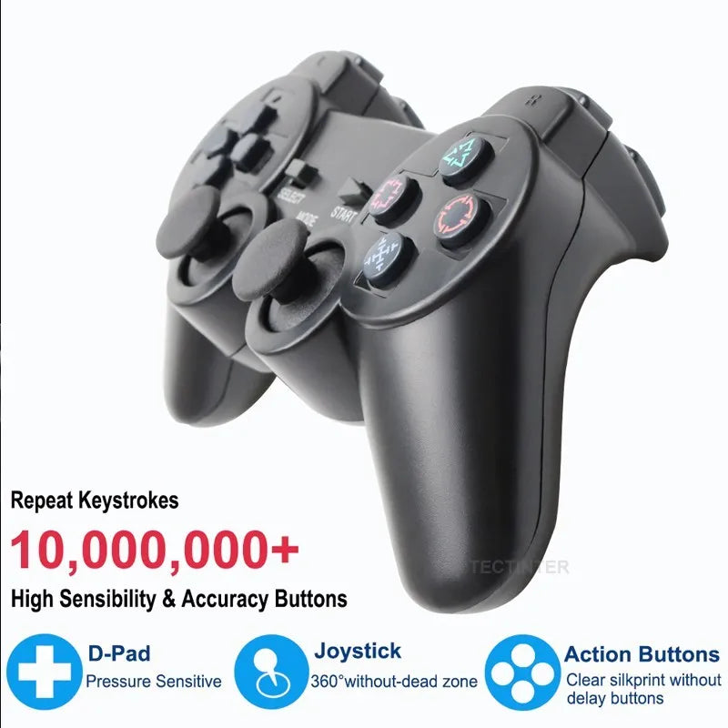 Wireless Gamepad for Sony PS2 Game Controller for Playstation 2 Joystick for PC  Joypad USB Game Controle with Dual Vibration