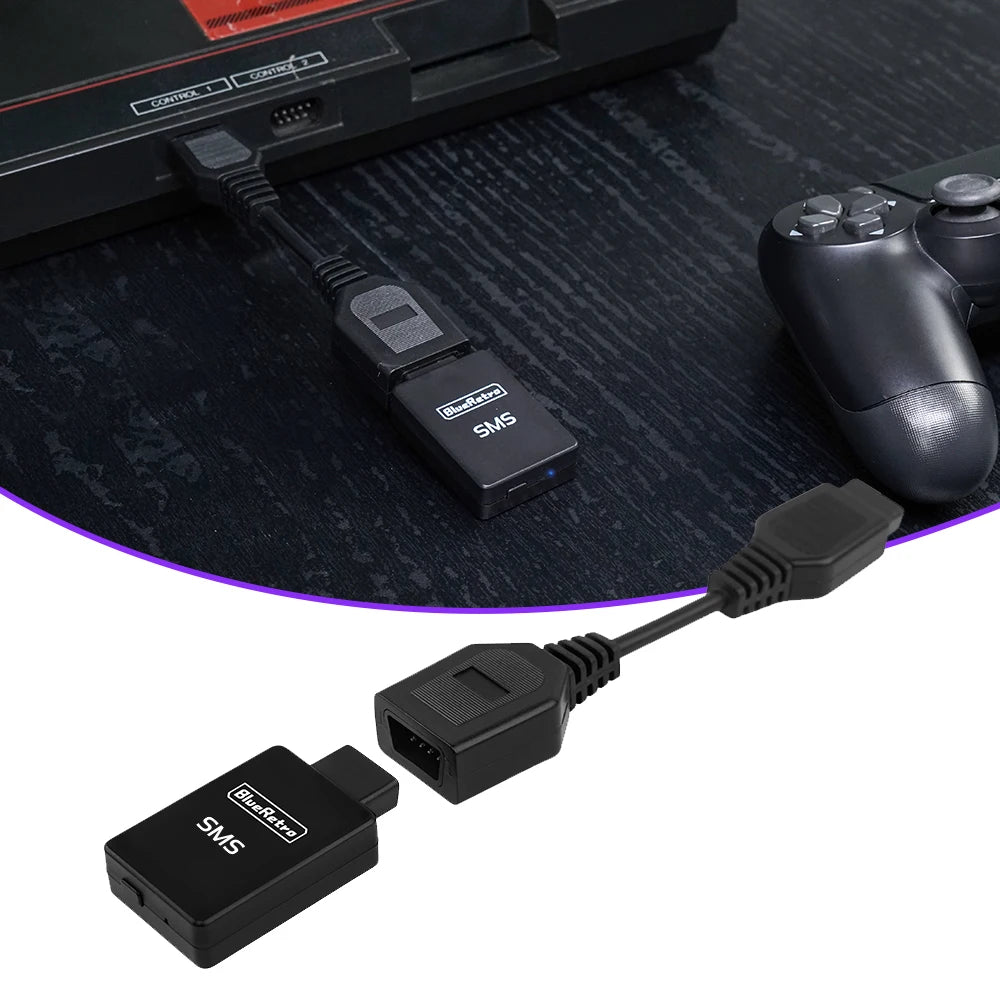 RetroScaler BlueRetro Wireless Game Controller Adapter for SMS Sega Mater System Console