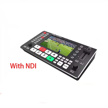 MOVMAGIC M4S 5.5 Inch (4K/60P) Input 5CH Video switcher with 4HDMI&4SDI 1USB Input,USB 3.1 Support PTZ/USB/SD.