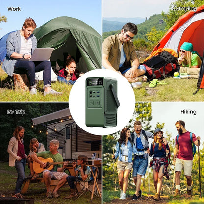 60000mAh Portable Power Station 200W 192Wh Fast Charging Power Bank External Battery for Outdoor Camping Generator Power Supply