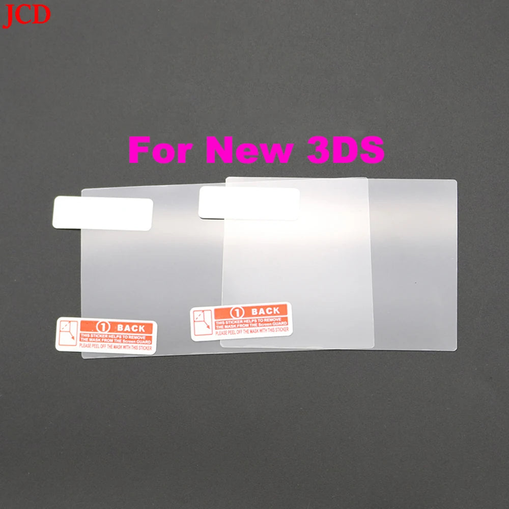 JCD 1pcs Top Bottom HD Clear Protective Film For GB GBA GBC GBA SP DSL NDSL For 2DS New 3DS XL LCD Screen Protector