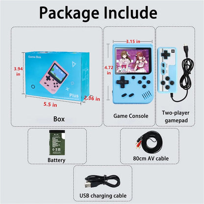 Retro Handheld Game Console with 500 Classical FC Games-3.0 Inches Screen Portable Video Game Consoles, Handheld Video Games