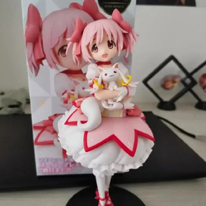 Original Genuine 17cm Sega Kaname Madoka Tamaki Iroha Anime Action Pvc Figure Model Doll Toy Figurine Collectiable Ornament