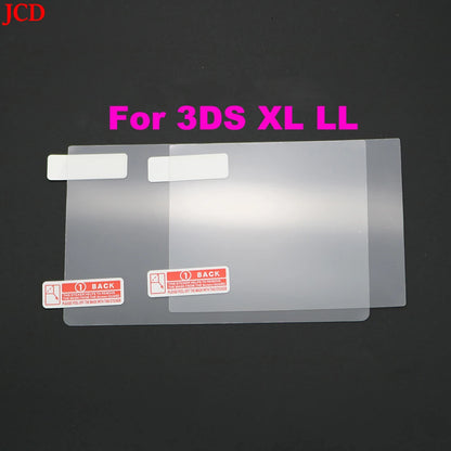 JCD 1pcs Top Bottom HD Clear Protective Film For GB GBA GBC GBA SP DSL NDSL For 2DS New 3DS XL LCD Screen Protector