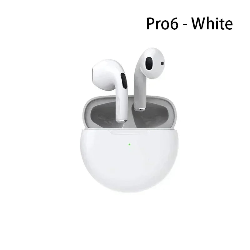 Pro 6 TWS Wireless Headphones with Mic Fone Bluetooth Earphones Sport Earbuds Running Pro6 Headset for Apple IPhone Xiaomi