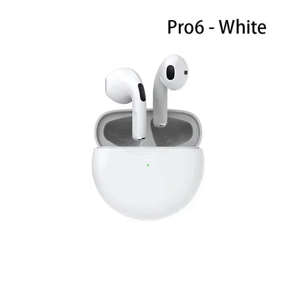 Pro 6 TWS Wireless Headphones with Mic Fone Bluetooth Earphones Sport Earbuds Running Pro6 Headset for Apple IPhone Xiaomi