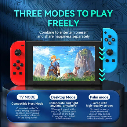BT 5.2 Joy Controller RGB LED Switch L/R Joypad for Nintendo Switch/Lite/Oled JoyCon Gamepads Joystick with Dual Vibration