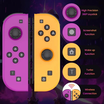 Wireless Gamepad For Switch/OLED/IOS/Android/PC Bluetooth Controller Joystick With Trubo Wake UP 6 Axis Gyro Joycon Game Console